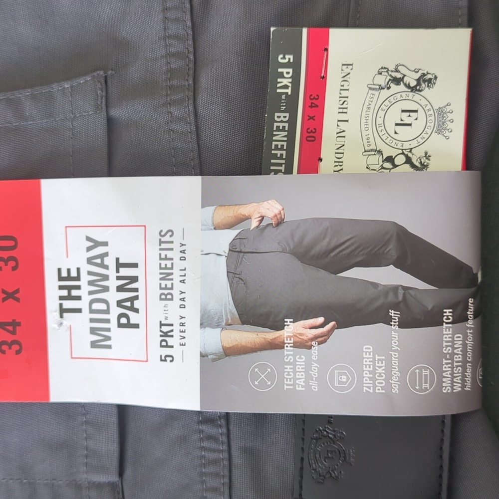 English Laundry The Midway Pant Men's 34x30 5 pocket